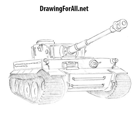 How To Draw A King Tiger Tank Step By Step Peepsburgh
