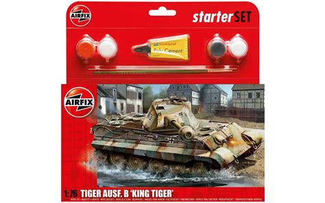 Medium Starter Set King Tiger Tank Airfix Hobbies