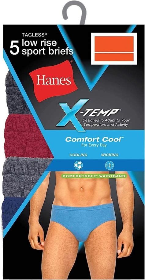 Hanes Men S X Temp Low Rise Sport Briefs Pack Assorted Colors Xl Ebay