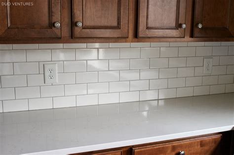 Duo Ventures Kitchen Update Grouting And Caulking Subway Tile Backsplash