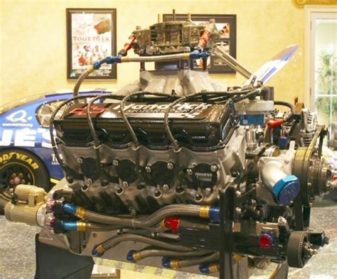 Between these four different pieces of equipment, drivers can strap in and log laps on any nascar track without leaving the shop, which is invaluable when preparing for a race. Past Collection - NASCAR Engine - Chevrolet R07 built by ...