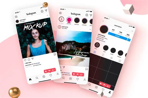 41 Free Instagram Mockup Psd Template Updated 2021 Graphic Cloud