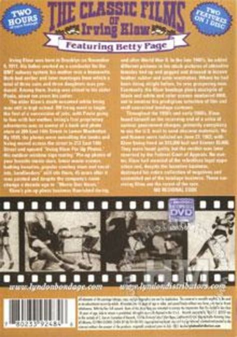 the classic films of irving klaw featuring betty page no 1 london enterprises adult dvd