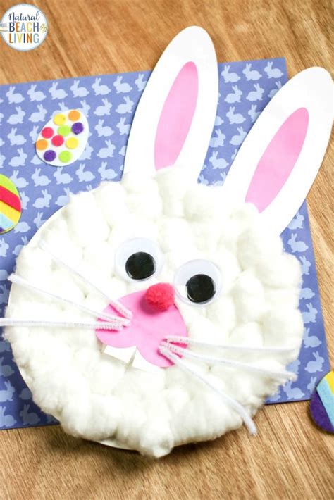 Cut long strips of different colored paper and then tape or glue you can make small cookies and brownies to fill up individual baggies, or bigger ones with icing designs to put one in each basket. Easter Bunny Paper Plate Craft with Free Bunny Template ...