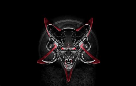 Wallpaper Demon Devil Horns Satan Pentagram Desktop Wallpaper 3d