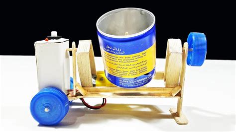 How To Make A Mini Cement Mixer-DIY Cement Mixer School Project - YouTube