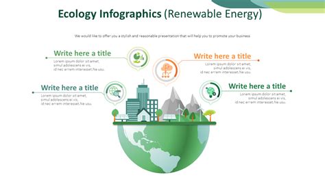 Ecology Infographics Diagram Renewable Energy
