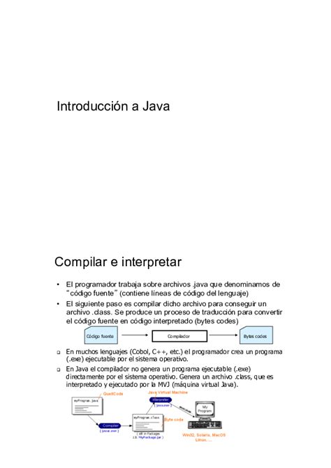 Pdf Introducción A Java Compilar E Interpretar Toni Vera