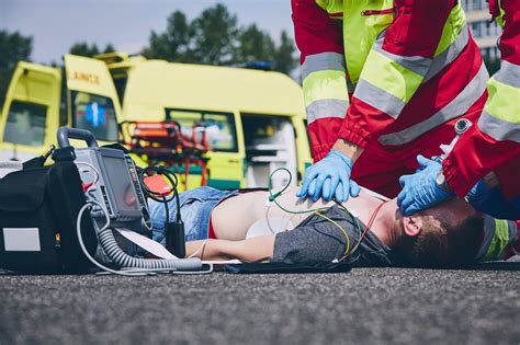 Cardiopulmonary Resuscitation On Road My Ems Coned