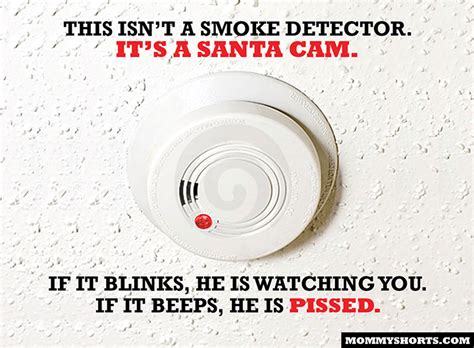 The arrows are showing the areas to clean using compressed air on a photoelectric alarm. A Handy Guide to Lying to Your Kids - Mommy Shorts