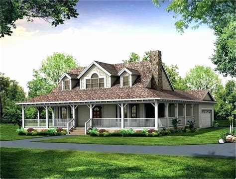 Large Single Story Farmhouse Floor Plans With Wrap Around Porch Awesome