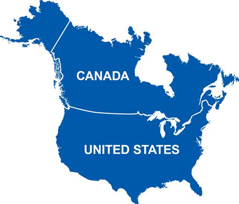 Mapa Do Canadá E Eua