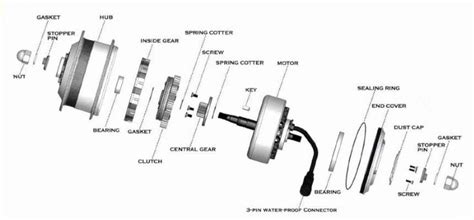 The Brushless Dc Motor Exploded View Image Courtesy Of Sinotec