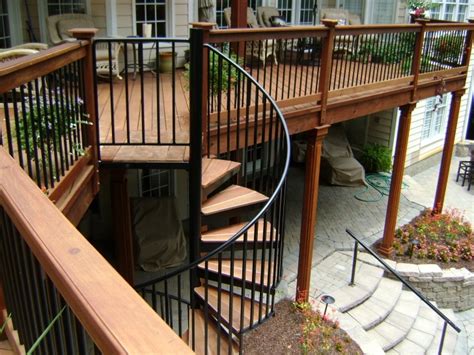 Spiral Staircase Outdoor Deck Stair Designs