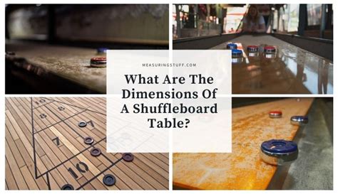 What Are The Dimensions Of A Shuffleboard Table Measuring Stuff