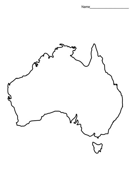 Make your own custom map of the world, united states, europe, and 50+ different maps. blank australia map - Google Search | Map, Geography of australia