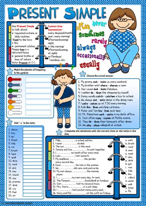 Present Simple Grammar Guide And Practice Interactive Worksheet
