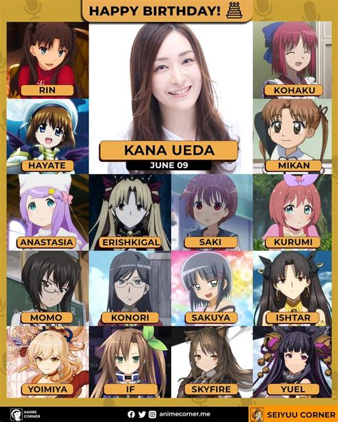 Happy 43rd Birthday To Kana Ueda The Voice Of Kurumi Rpriconne