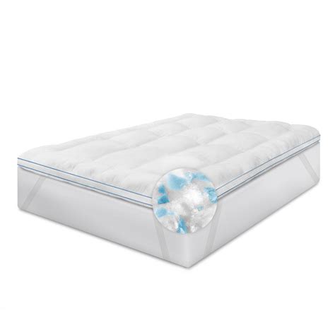 Best king size mattress toppers. Restonic 3 in. King Memory Fiber and Memory Foam Hybrid ...