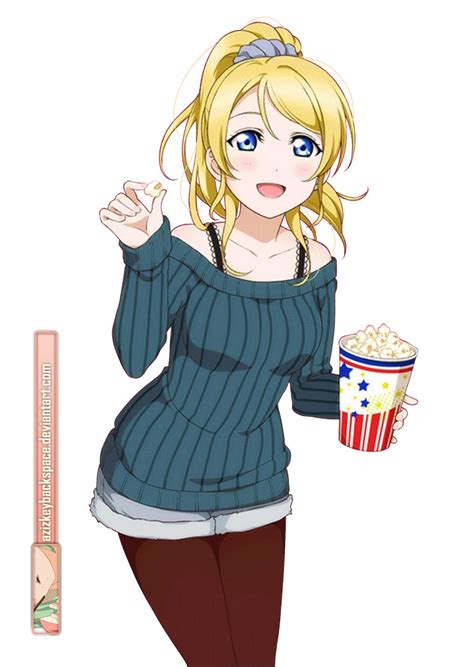 439 Ayase Eli Love Live Card Sr Render By Azizkeybackspace On