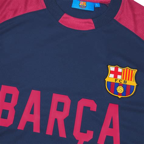 Fc Barcelona Mens Official T Shirt Poly Training Kit Football T Ebay
