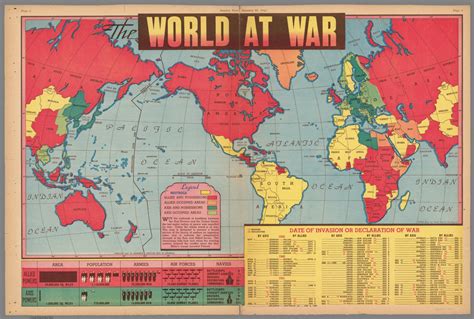 World At War January 25 1942 David Rumsey Historical Map Collection