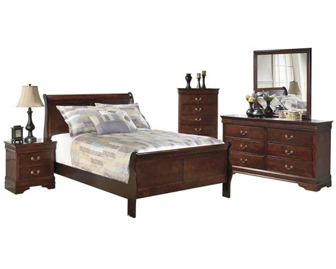 Ashley Furniture Alisdair 5 Pc Bedroom Set E King Sleigh Bed 1 Nightstand Dresser Mirror Chest