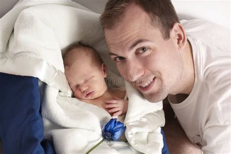 Father And Newborn Baby Boy Newborn Stock Photo Image 57713872