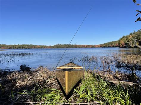 Fishing For Brook Trout On Kalers Pond In Waldoboro Lincoln County