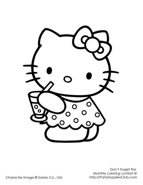 Hello kitty coloring pages pics photos free printable hello kitty. Hello Kitty Printable Invitation Template