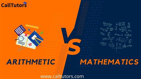 Arithmetic vs Mathematics: A brief difference you should know