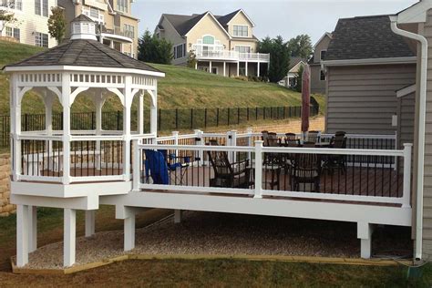 Gazebos and pergolas have always been popular places to hold celebrations, dinners, weddings, receptions, and to host music and small the best time to add a gazebo to your deck is during the initial build. Custom Deck and Gazebo in Harford County MD | T.W. Ellis