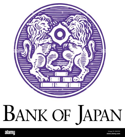 Logo Of Japanese Central Bank Bank Of Japan Stock Photo Alamy