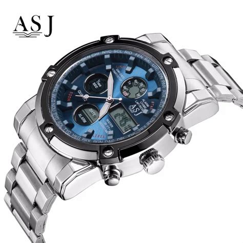 Asj Watch Men Sport Digital Watches Men 50m Waterproof Clock Army