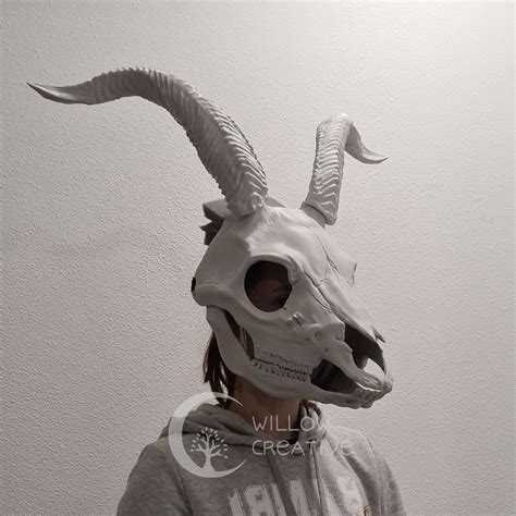 Goat Skull Mask Willow Creative