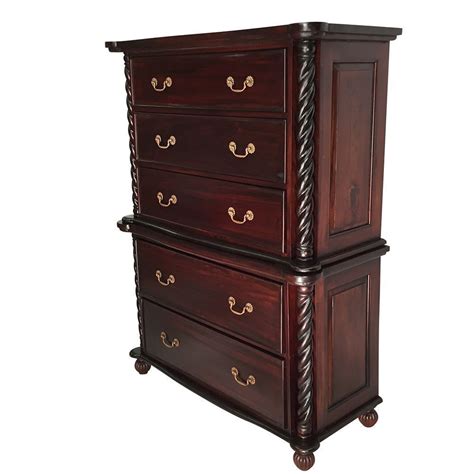 Antique Style Bedroom Furniture Solid Mahogany Wood