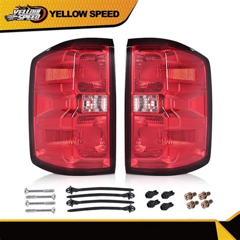 Red Tail Lights Brake Lamps Fit For 2014 2018 Chevy Silverado 1500 2500
