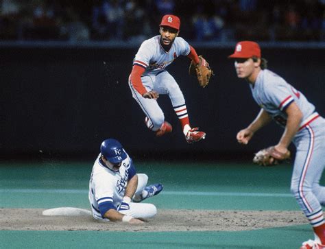 Cardinals Shortstop Ozzie Smith Tries To Turn A Si Photo Blog