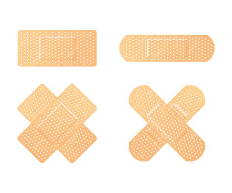 Premium Vector Elastic Medical Plasters Adhesive Bandage Called A Sticking Plaster Collection
