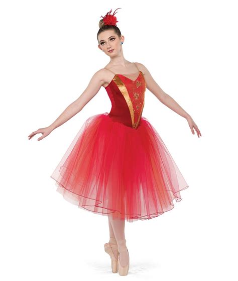 Red Fire Long Tutu Ballet Dance Costume A Wish Come True In 2022