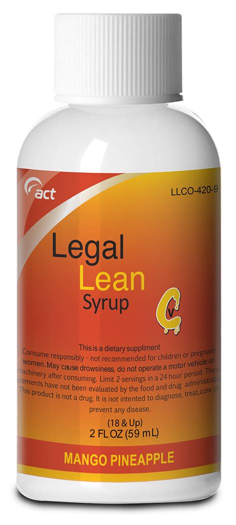 Legal Lean The Original Relaxation Syrup