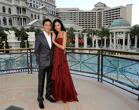Newlyweds Daniel Wu And Lisa Selesner At Caesars Palace Photos And