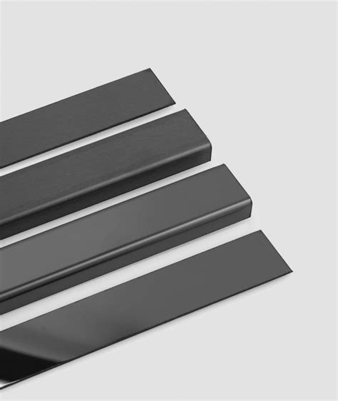 Sm Matte Black Steel Decorative Strip