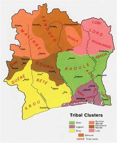 Ethnic Map Of West Africa My Maps