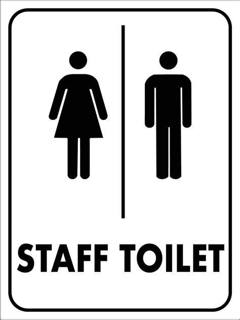 Staff Toilet Sign New Signs