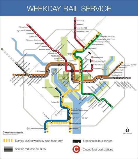 Red Line Metro Map Washington Dc Map Of World