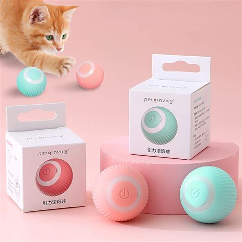 Smart Cat Toys Automatic Rolling Ball Electric Cat Toys Interactive For Cat Training Self Moving