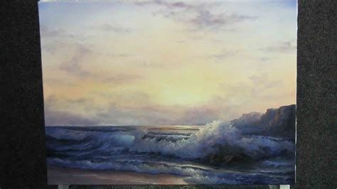 Paint With Kevin Hill Sunlit Ocean Wave Youtube