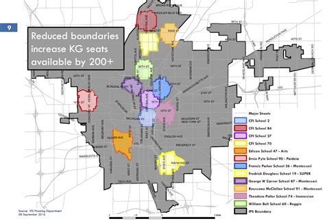 Ips School Map Ips School District Map Indiana Usa