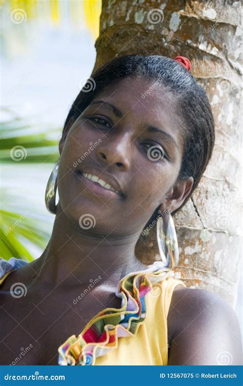Native Pretty Young Woman Nicaragua Stock Image Image Of Black